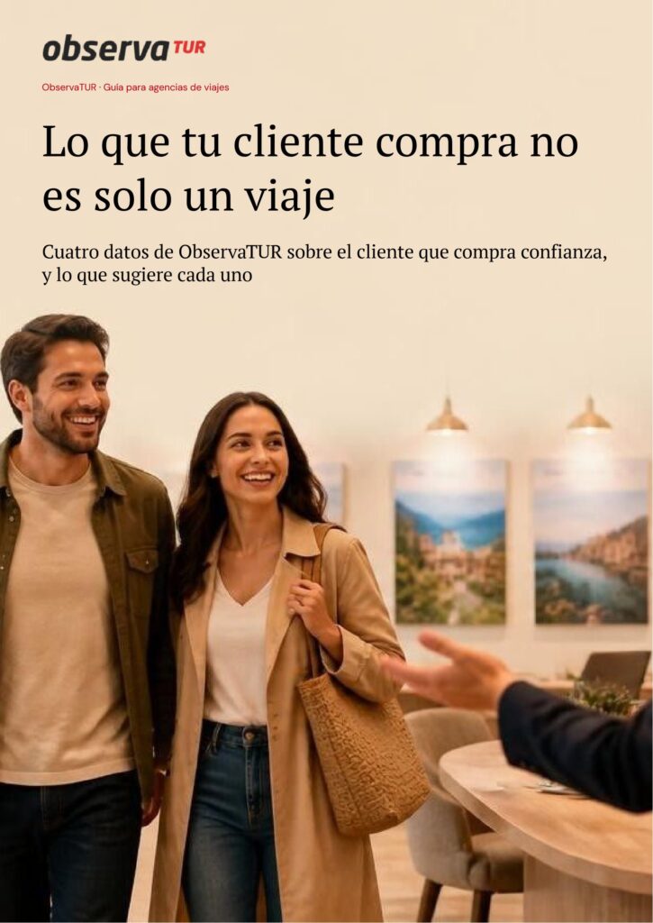 Portada de la guía ObservaTUR "Lo que tu cliente compra no es solo un viaje